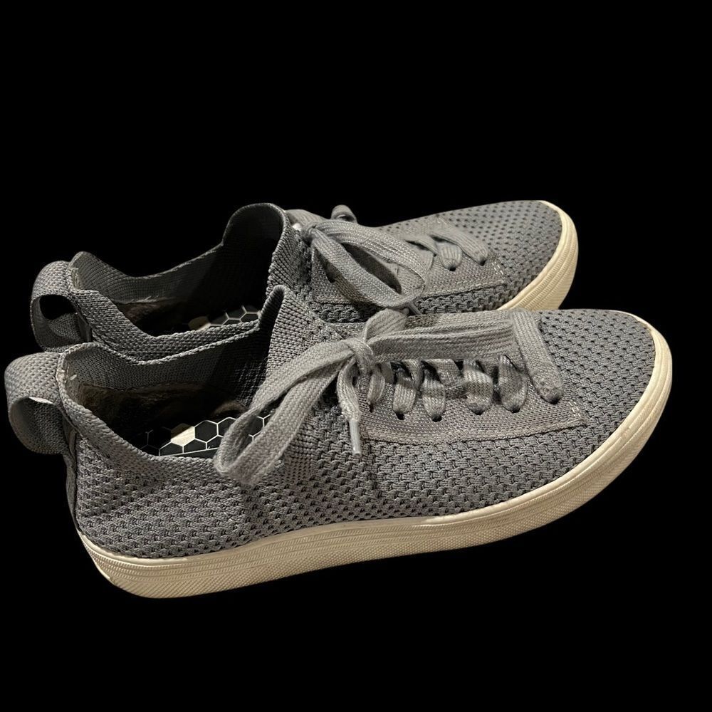 Dolce Vita Stretchy Sock-like Grey Lace Up Sneakers